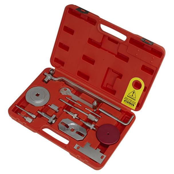 Sealey VSE5036 ⏐ Diesel Engine Timing Tool Kit for Fiat, Ford, Iveco, PSA - 2.2D, 2.3D, 3.0D - Belt/Chain Drive