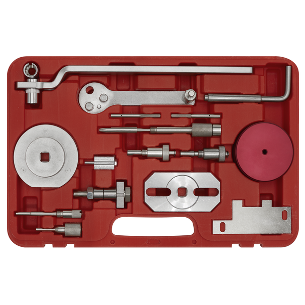 Sealey VSE5036 ⏐ Diesel Engine Timing Tool Kit for Fiat, Ford, Iveco, PSA - 2.2D, 2.3D, 3.0D - Belt/Chain Drive