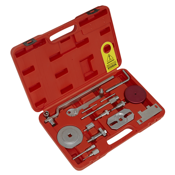 Sealey VSE5036 ⏐ Diesel Engine Timing Tool Kit for Fiat, Ford, Iveco, PSA - 2.2D, 2.3D, 3.0D - Belt/Chain Drive