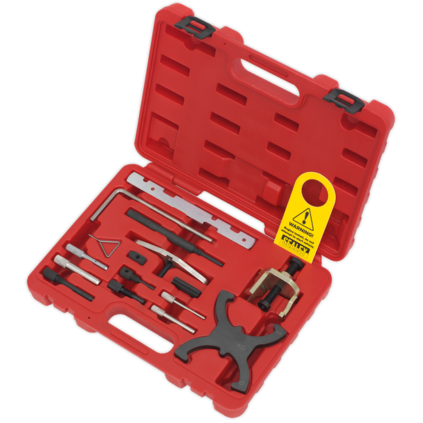 Sealey VSE5042A ⏐ Diesel/Petrol Engine Timing Tool Combination Kit - for Ford, PSA - Belt/Chain Drive
