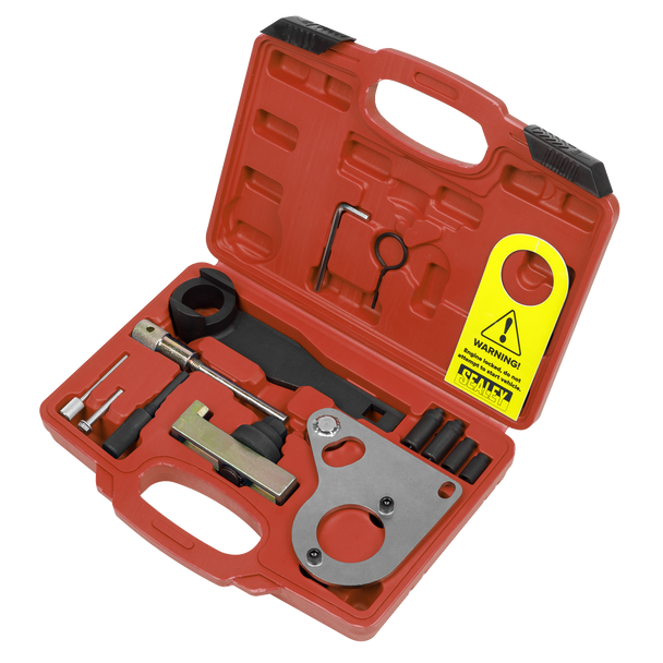 Sealey VSE5086A ⏐ Diesel Engine Timing Tool Kit for Renault, Mercedes, Nissan, GM 1.6D/2.0/2.3dCi/CDTi - Chain Drive