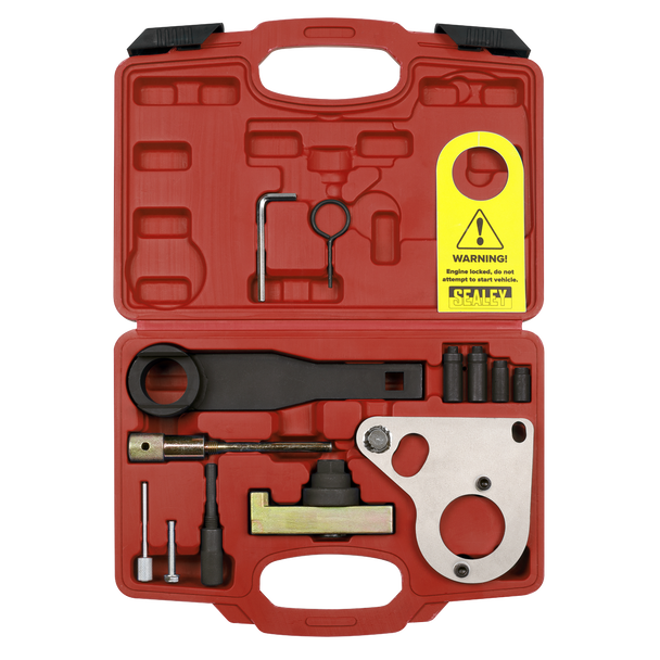 Sealey VSE5086A ⏐ Diesel Engine Timing Tool Kit for Renault, Mercedes, Nissan, GM 1.6D/2.0/2.3dCi/CDTi - Chain Drive