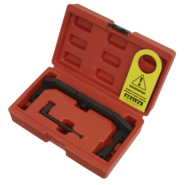 Sealey VSE5092 ⏐ Petrol Engine Timing Tool Kit for PSA, GM & Toyota 1.0 VTi, 1.2 VTi - Belt Drive