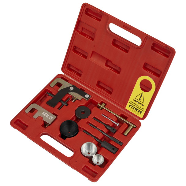 Sealey VSE5871A ⏐ Diesel Engine Timing Tool Kit for Dacia, Mitsubishi, Nissan, Suzuki, GM 1.5D/1.9D/2.2D/2.5D - Belt Drive