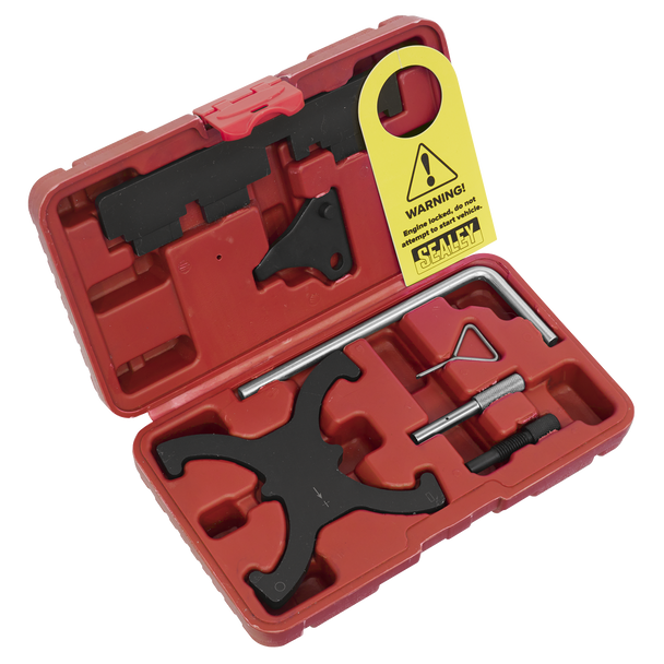 Sealey VSE6560A ⏐ Petrol Engine Timing Tool Kit for Ford, Volvo 1.6 EcoBoost & 2.0D/2.2D Belt Drive