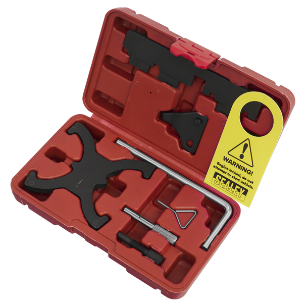 Sealey VSE6560A ⏐ Petrol Engine Timing Tool Kit for Ford, Volvo 1.6 EcoBoost & 2.0D/2.2D Belt Drive