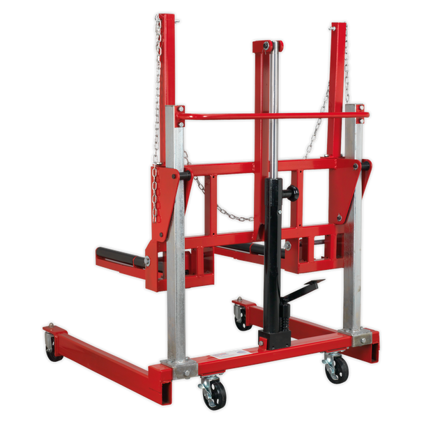 Sealey W508T ⏐ Wheel Removal Trolley with Adjustable Width 500kg Capacity