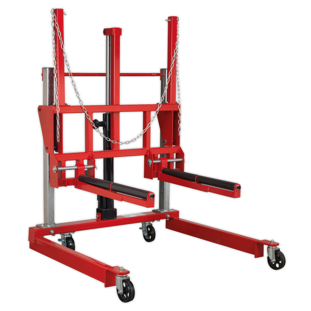 Sealey W508T ⏐ Wheel Removal Trolley with Adjustable Width 500kg Capacity
