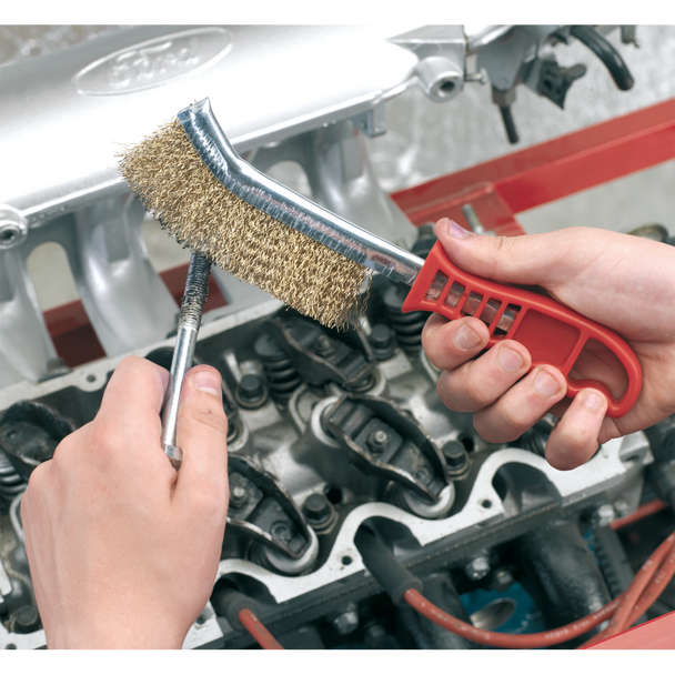 Sealey WB05/R ⏐ Wire Brush Brassed Steel Plastic Handle