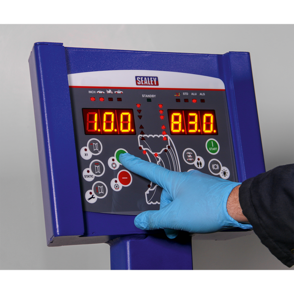 Sealey WB10 ⏐ Semi-Automatic Wheel Balancer