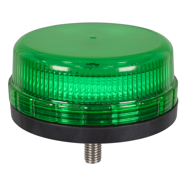 Sealey WB45LEDG ⏐ SMD LED Rotating Flashing Warning Beacon with 12mm Bolt Fixing - Green 12/24V