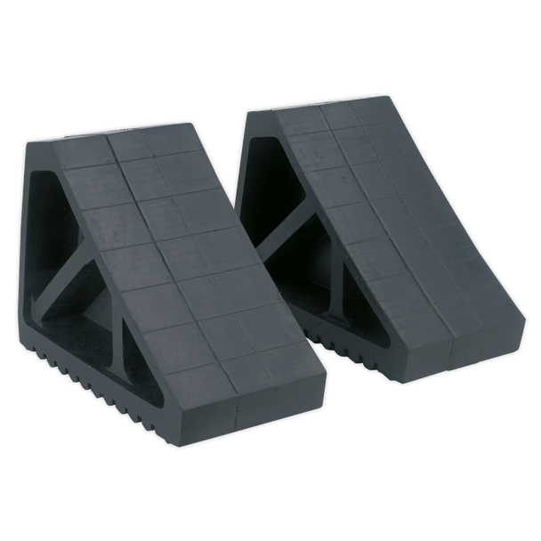 Sealey WC02 ⏐ Rubber Wheel Chocks - Pair