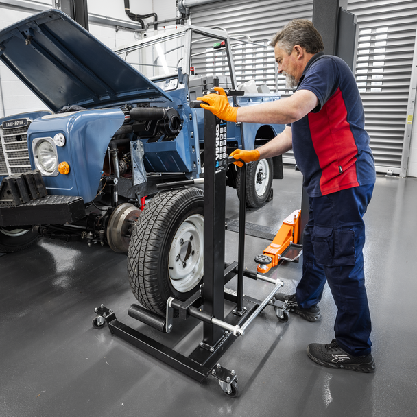 Sealey WD50QLS ⏐ Viking Quick Lift Wheel Removal/Lifter Trolley 50kg Capacity