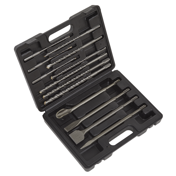 Sealey WDCS ⏐ Worksafe SDS Plus Drill Bit & Chisel Set 13pc
