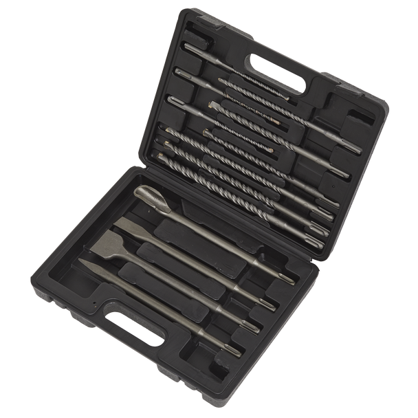 Sealey WDCS ⏐ Worksafe SDS Plus Drill Bit & Chisel Set 13pc