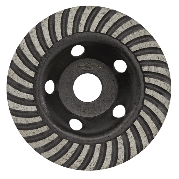 Sealey WDRTCUP125 ⏐ Worksafe Turbo Row Concrete Grinding Head 125mm