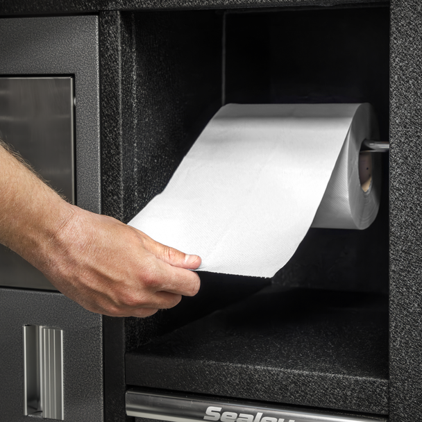 Sealey WHT60 ⏐ 2-Ply Embossed White Paper Roll 60m - Pack of 6