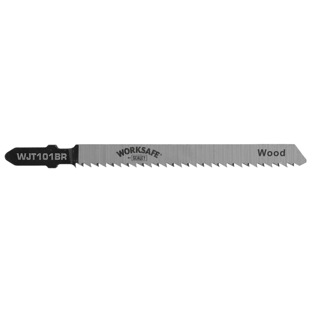 Sealey WJT101BR ⏐ Jigsaw Blade for Wood & Plastics 75mm 10tpi - Pack of 5