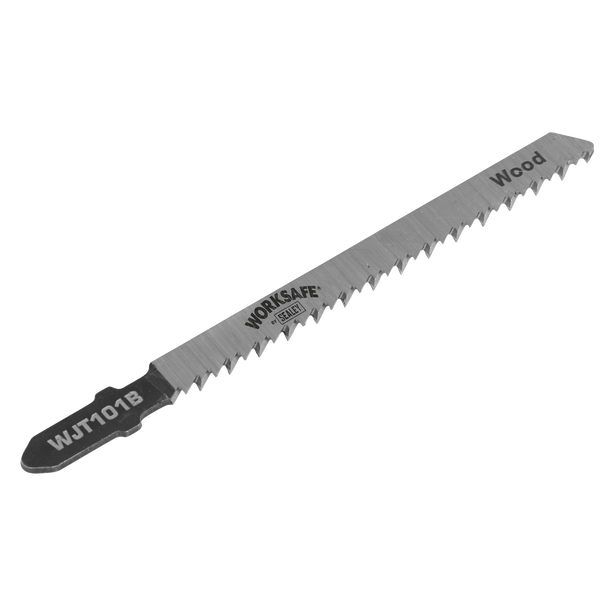 Sealey WJT101B ⏐ Worksafe Jigsaw Blade for Wood & Plastics 75mm 10tpi - Pack of 5