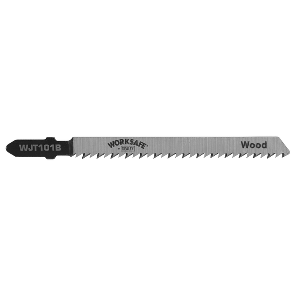 Sealey WJT101B ⏐ Worksafe Jigsaw Blade for Wood & Plastics 75mm 10tpi - Pack of 5