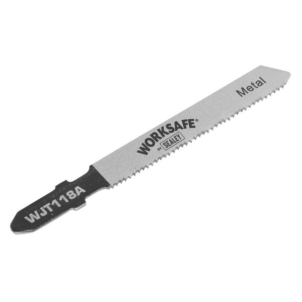 Sealey WJT118A ⏐ Worksafe Jigsaw Blade for Metal 55mm 21tpi - Pack of 5