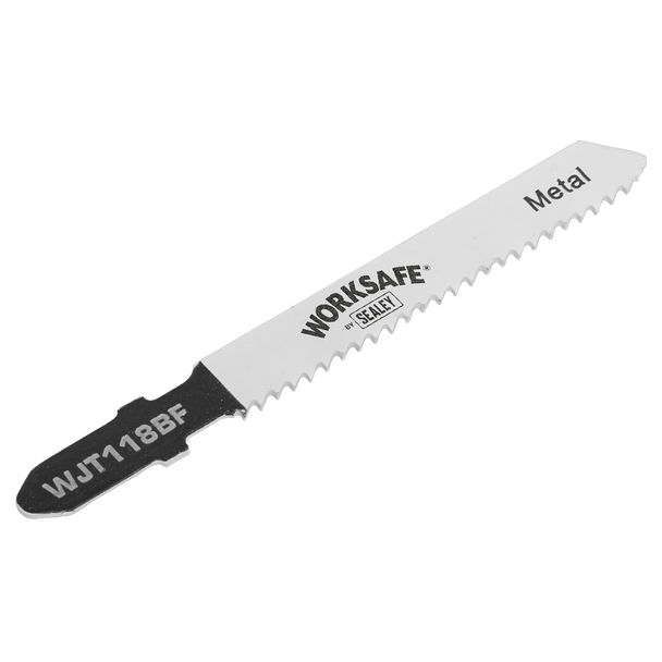 Sealey WJT118BF ⏐ Worksafe Jigsaw Blade for Metal 55mm 12tpi - Pack of 5