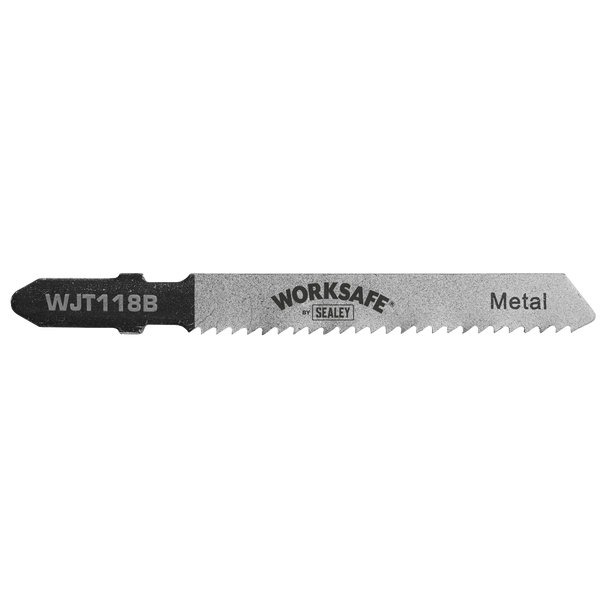 Sealey WJT118B ⏐ Worksafe Jigsaw Blade for Metal 55mm 12tpi - Pack of 5