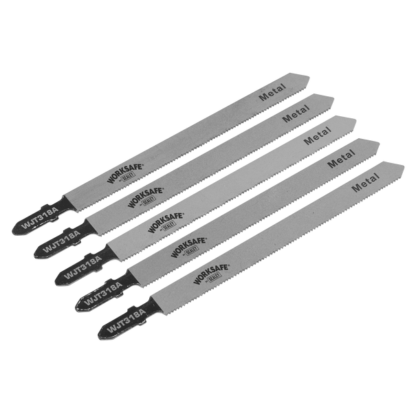Sealey WJT318A ⏐ Jigsaw Blade for Metal 105mm 21tpi - Pack of 5