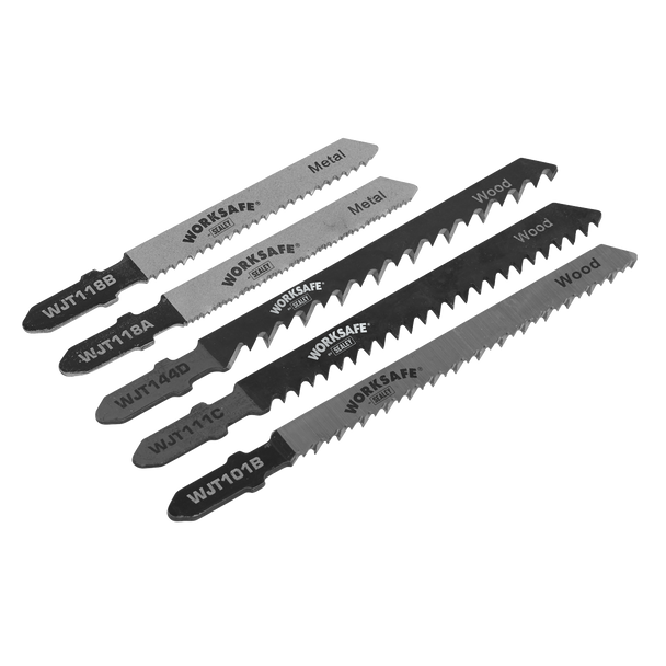Sealey WJTASS ⏐ Worksafe? Assorted Jigsaw Blades - Pack of 5
