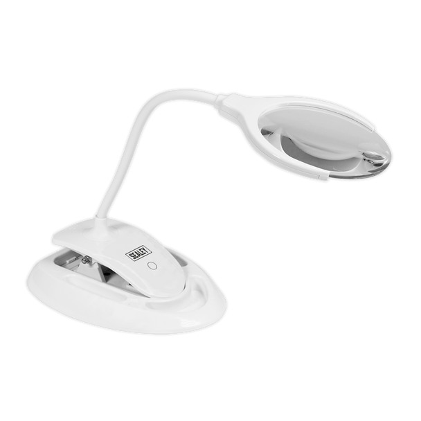 Sealey WL63/8D ⏐ Rechargeable Dimmable Dual Mounting Magnifying Worklight 6 SMD LED