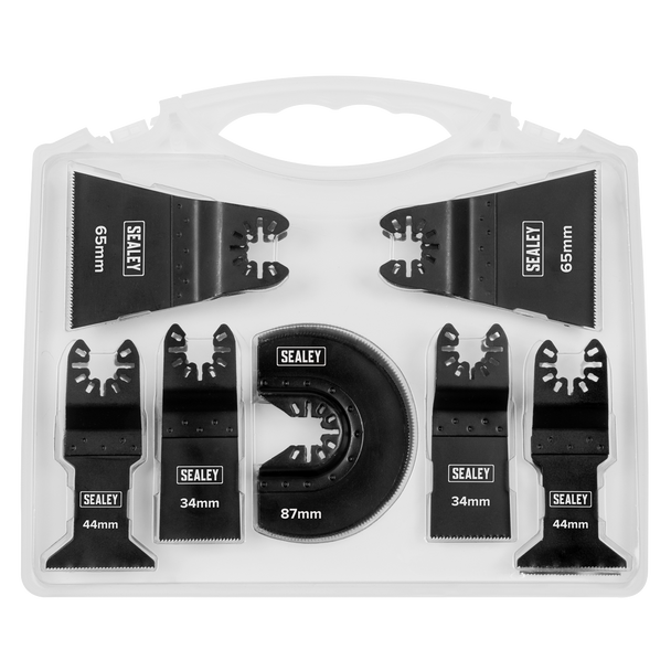 Sealey WMTSET ⏐ Worksafe Multi-Tool Metal & Wood Blade Set 7pc