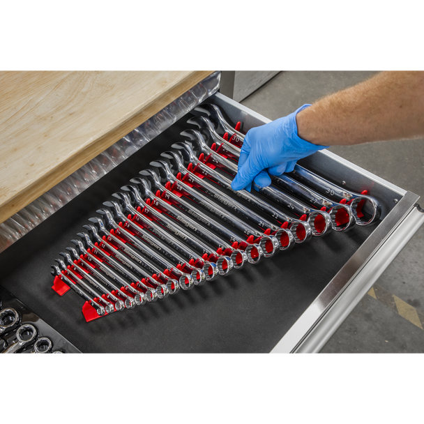 Sealey WR02 ⏐ Premier Magnetic Sharks Teeth Spanner Rack 2pc