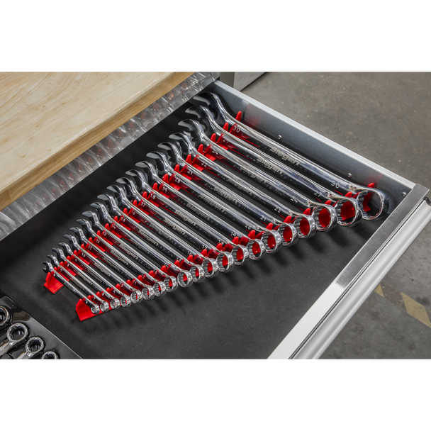 Sealey WR02 ⏐ Premier Magnetic Sharks Teeth Spanner Rack 2pc