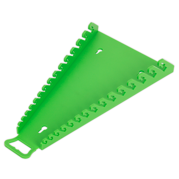 Sealey WR09HV ⏐ Premier Reverse Spanner Rack Capacity 15 Spanners - Hi-Vis Green
