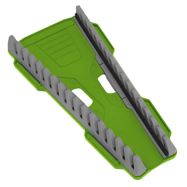 Sealey WR11HV ⏐ Premier Reversible Spanner Rack 16pc - Hi-Vis Green
