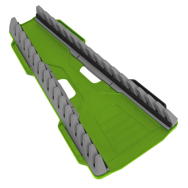 Sealey WR11HV ⏐ Premier Reversible Spanner Rack 16pc - Hi-Vis Green
