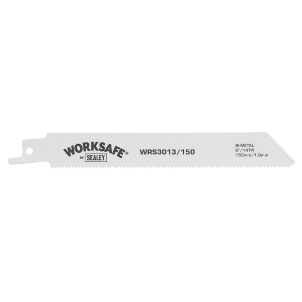 Sealey WRS3013/150 ⏐ Worksafe Reciprocating Saw Blade 150mm 14tpi - Pack of 5