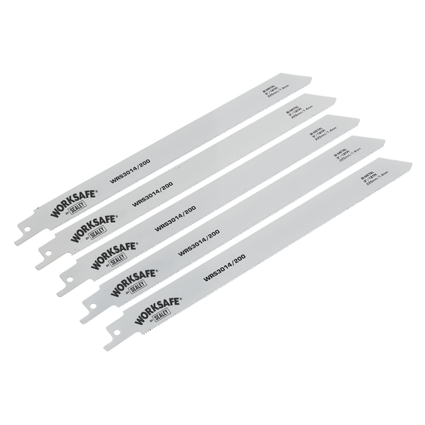 Sealey WRS3014/200 ⏐ Reciprocating Saw Blade for Metal 225mm 18tpi - Pack of 5