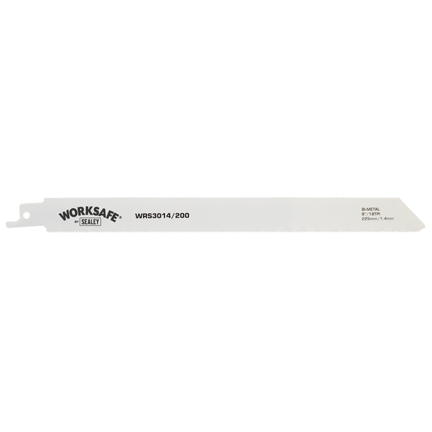 Sealey WRS3014/200 ⏐ Reciprocating Saw Blade for Metal 225mm 18tpi - Pack of 5