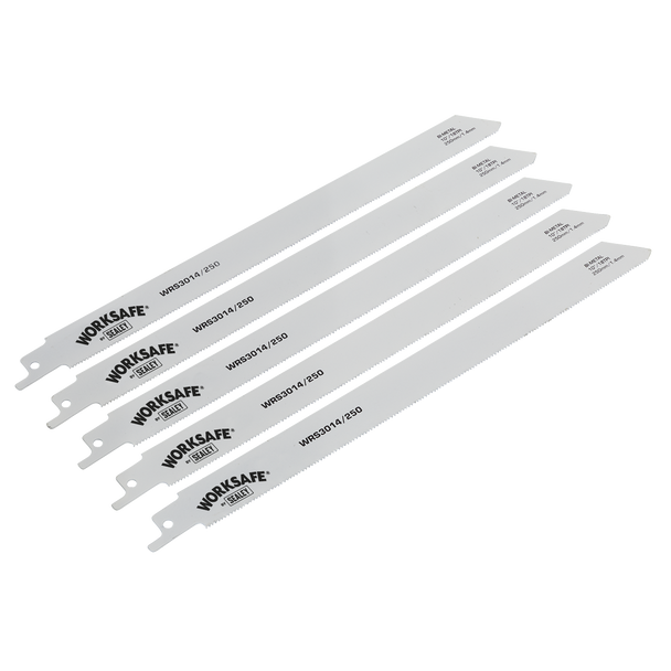 Sealey WRS3014/250 ⏐ Worksafe Reciprocating Saw Blade for Metal 250mm 18tpi - Pack of 5