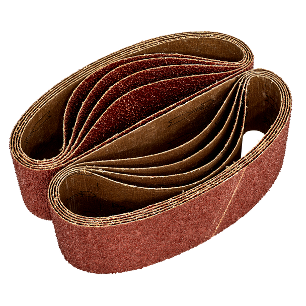Sealey WSB5340 ⏐ Worksafe? 75 x 533mm Sanding Belt 40Grit - Pack of 10