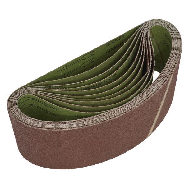 Sealey WSB6140 ⏐ Worksafe 100 x 610mm Sanding Belt 40Grit - Pack of 10