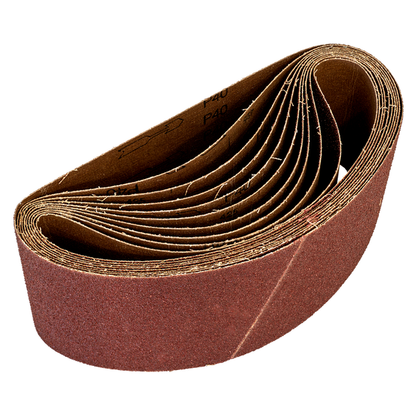 Sealey WSB6240 ⏐ Worksafe? 100 x 620mm Sanding Belt 40Grit - Pack of 10