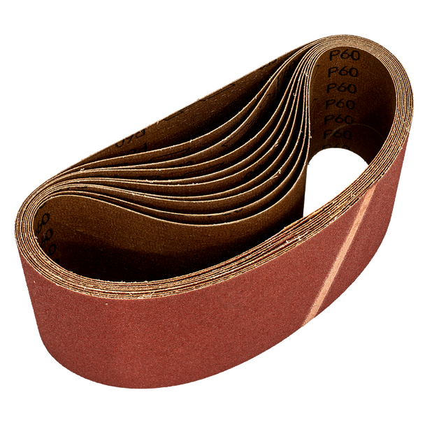 Sealey WSB6260 ⏐ Worksafe? 100 x 620mm Sanding Belt 60Grit - Pack of 10