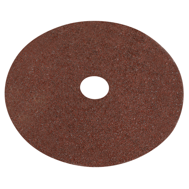 Sealey WSD424 ⏐ Worksafe? 100mm Fibre Backed Sanding Disc 24Grit - Pack of 25