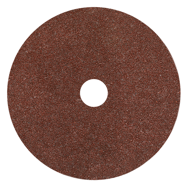 Sealey WSD4524 ⏐ Worksafe 115mm Fibre Backed Sanding Disc 24Grit - Pack of 25