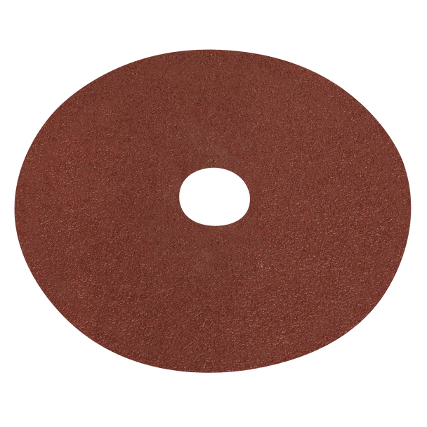 Sealey WSD540 ⏐ Worksafe 125mm Fibre Backed Sanding Disc 40Grit - Pack of 25
