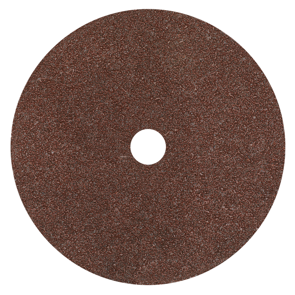 Sealey WSD724 ⏐ Worksafe? 175mm Fibre Backed Sanding Disc 24Grit - Pack of 25