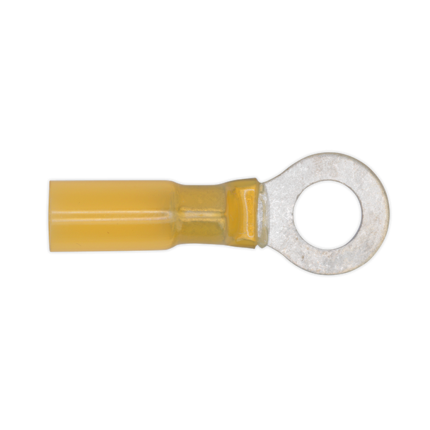Sealey YTSR2584 ⏐ Heat Shrink Ring Terminal 8.4mm, Yellow - Pack of 25