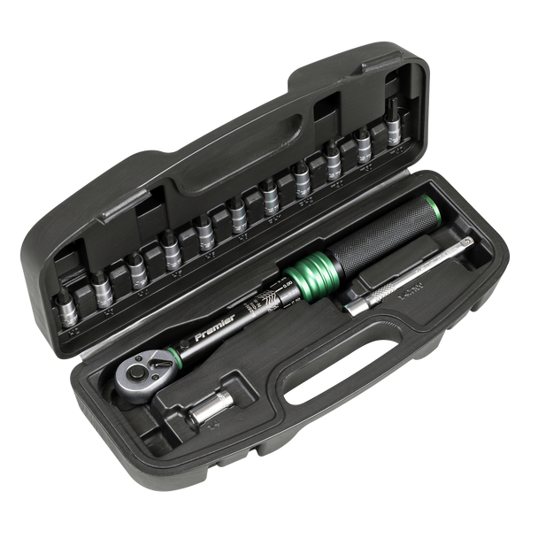 Sealey STW911B | Torque Wrench Set 1/4"Sq Drive 5-25Nm 14pc